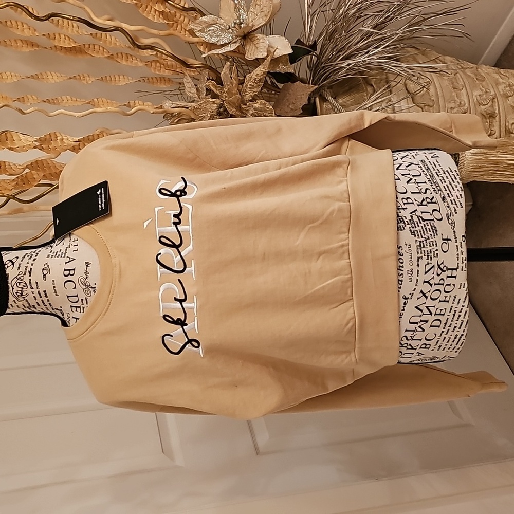 BRAND NEW TAN CHEMISTRY SWEATSHIRT